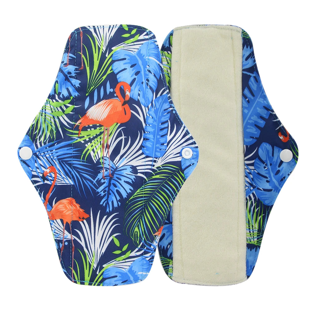 Organic Bamboo Charcoal Washable Menstrual Pads