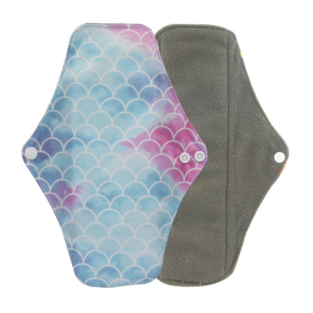 Organic Bamboo Charcoal Washable Menstrual Pads