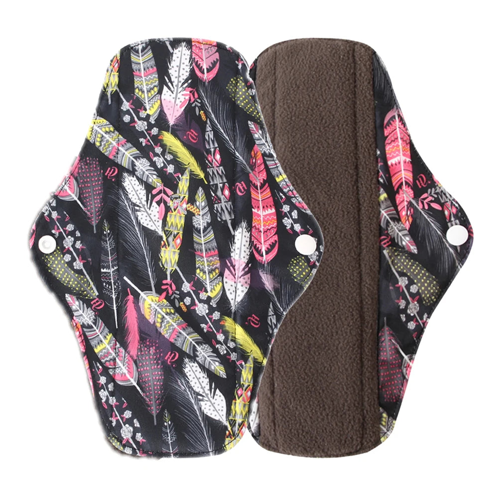 Organic Bamboo Charcoal Washable Menstrual Pads