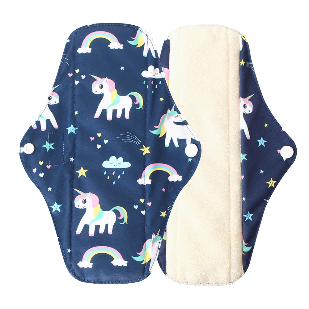 Organic Bamboo Charcoal Washable Menstrual Pads