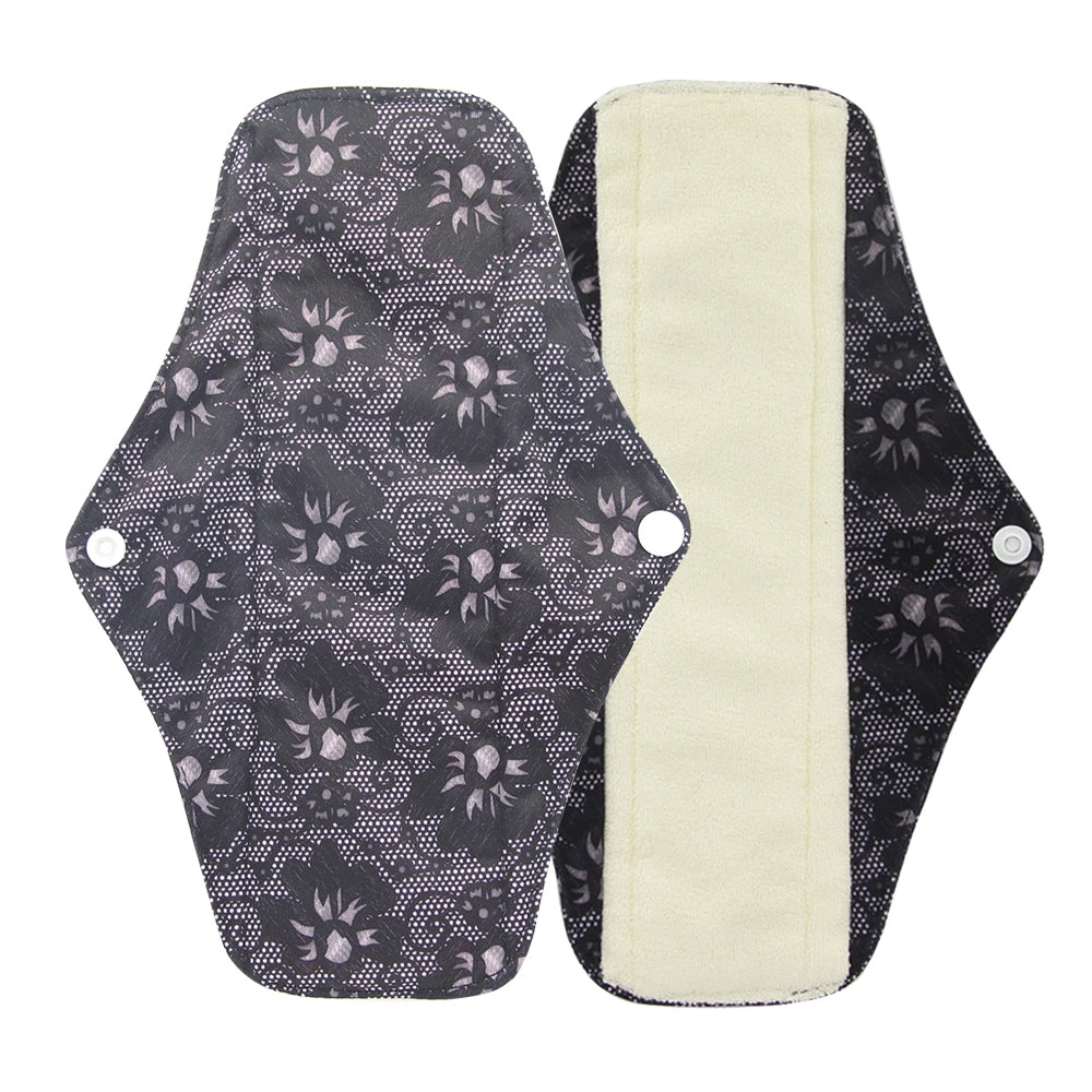 Organic Bamboo Charcoal Washable Menstrual Pads