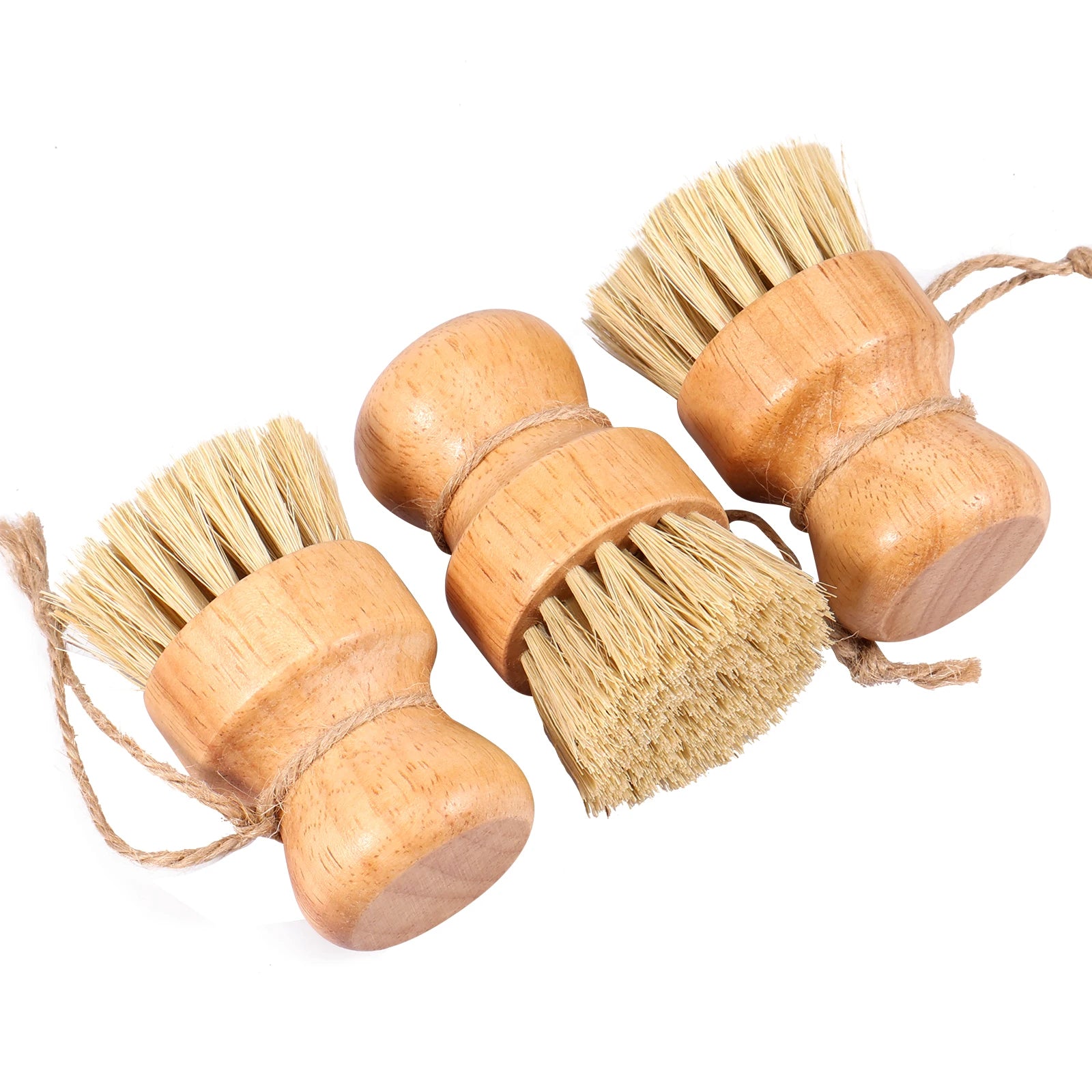 Wooden Dish Brush with Natural Sisal and Coconut