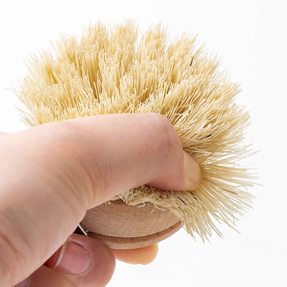 Wooden Dish Brush with Natural Sisal and Coconut