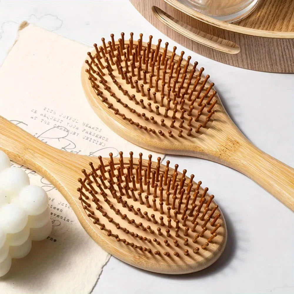 Natural Bamboo Paddle Comb