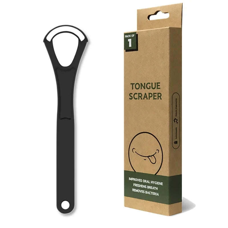 1 Pc Stainless Steel Tongue Scraper