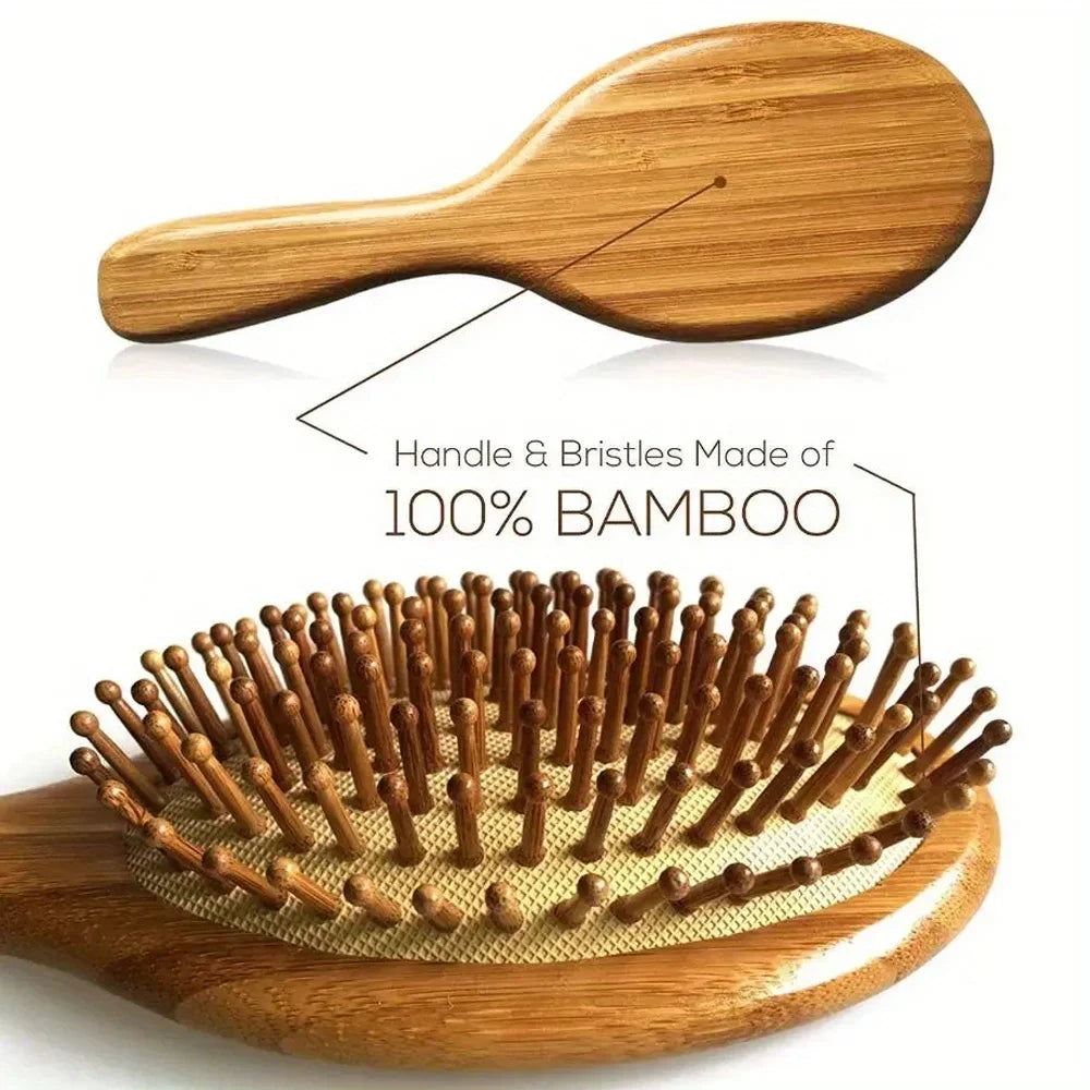 Natural Bamboo Paddle Comb