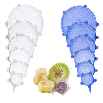 Adjustable Elastic Silicone Cap Food Cover
