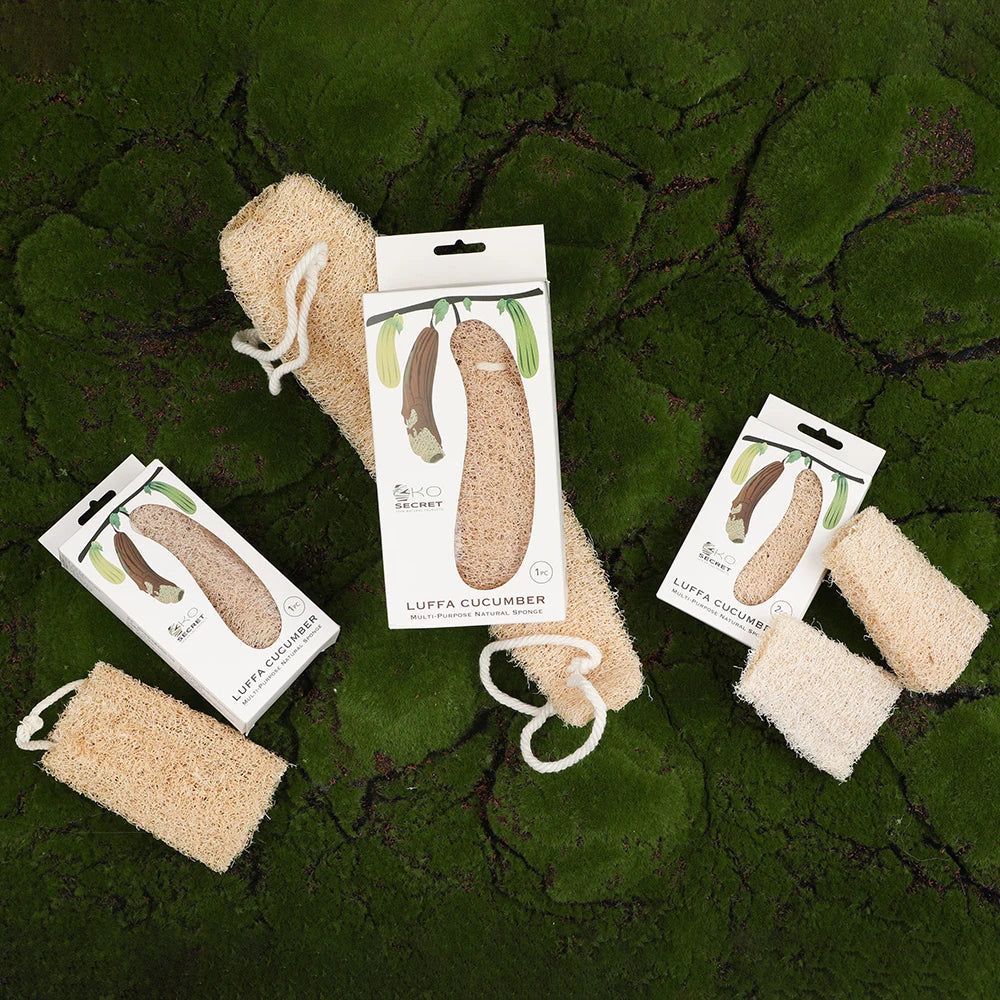 Natural Loofah Sponge Set