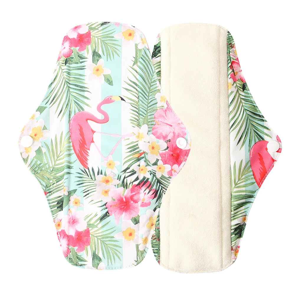 Organic Bamboo Charcoal Washable Menstrual Pads