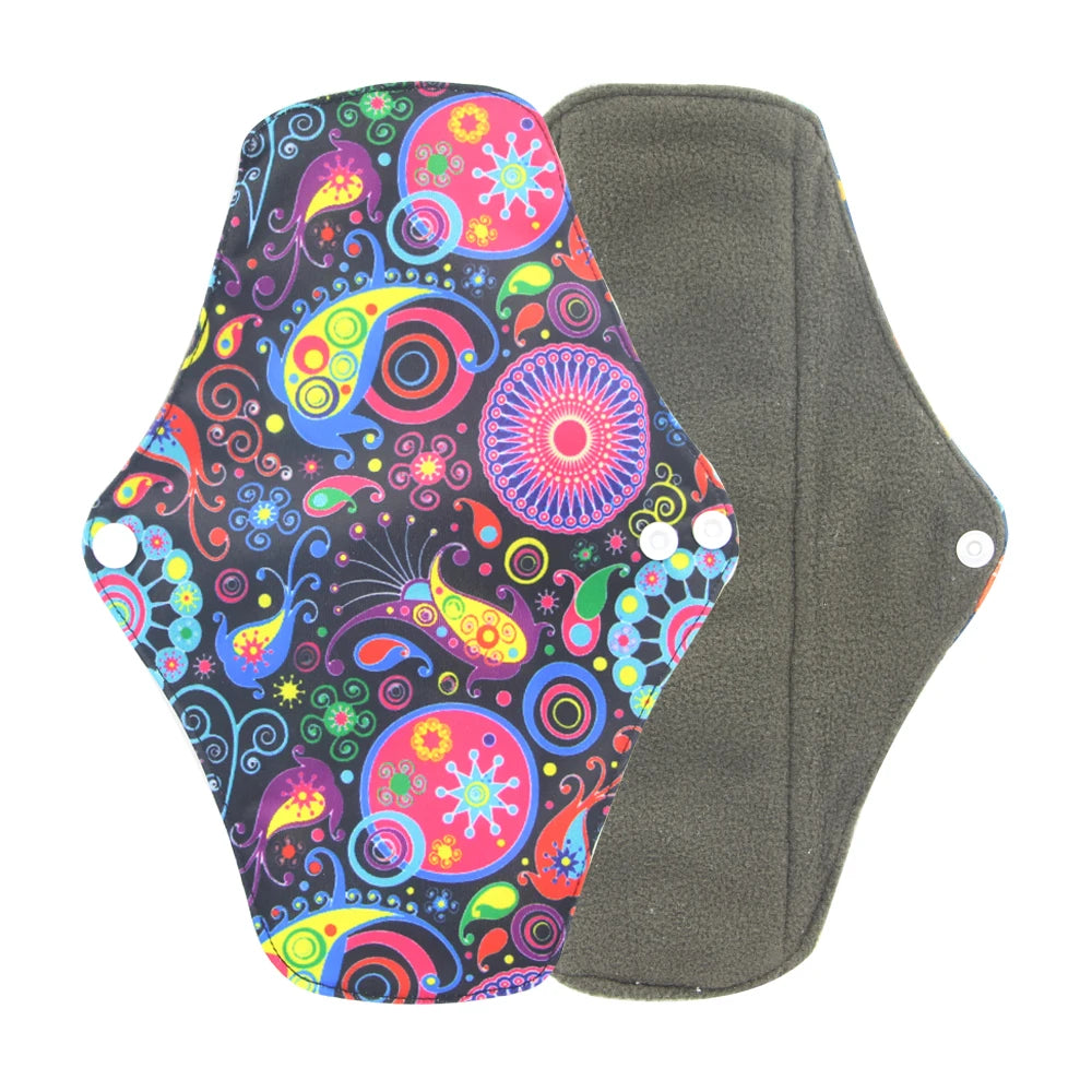 Organic Bamboo Charcoal Washable Menstrual Pads