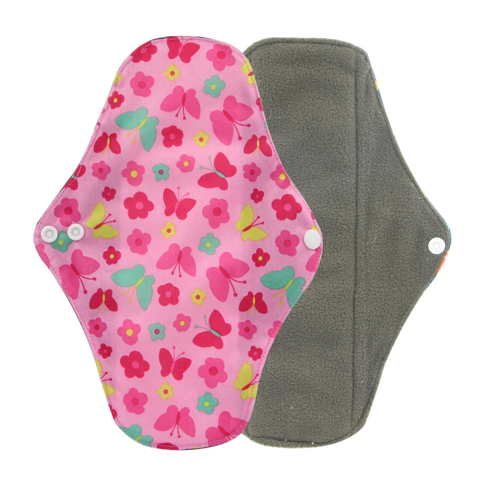 Organic Bamboo Charcoal Washable Menstrual Pads