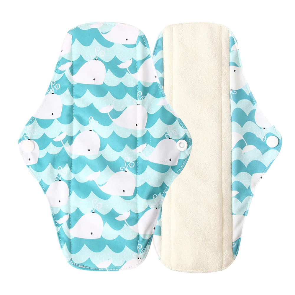 Organic Bamboo Charcoal Washable Menstrual Pads