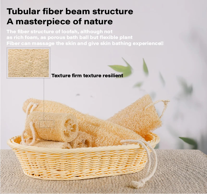Natural Loofah Sponge Set