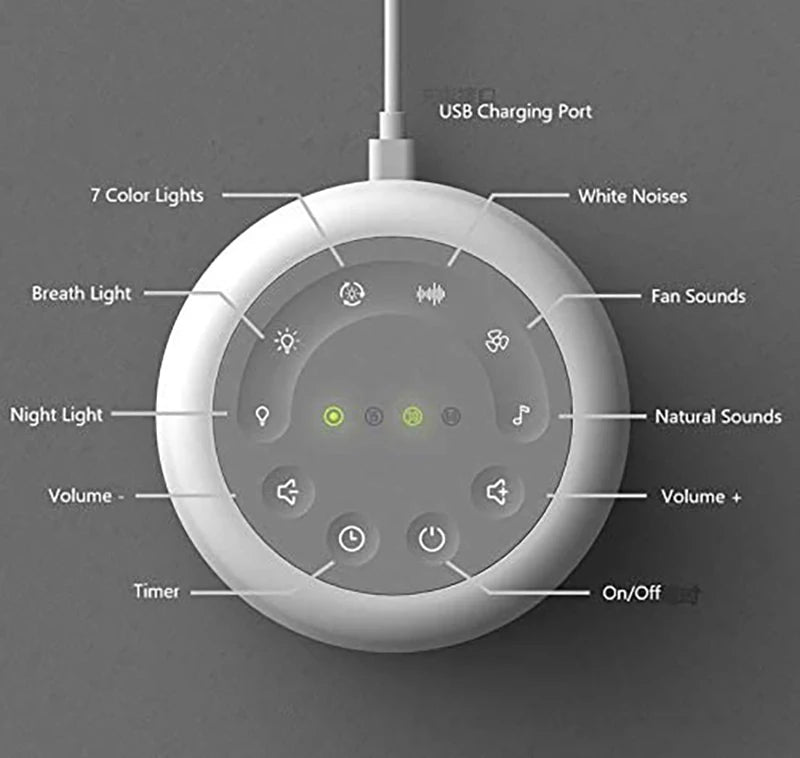 RGB Portable White Noise Machine