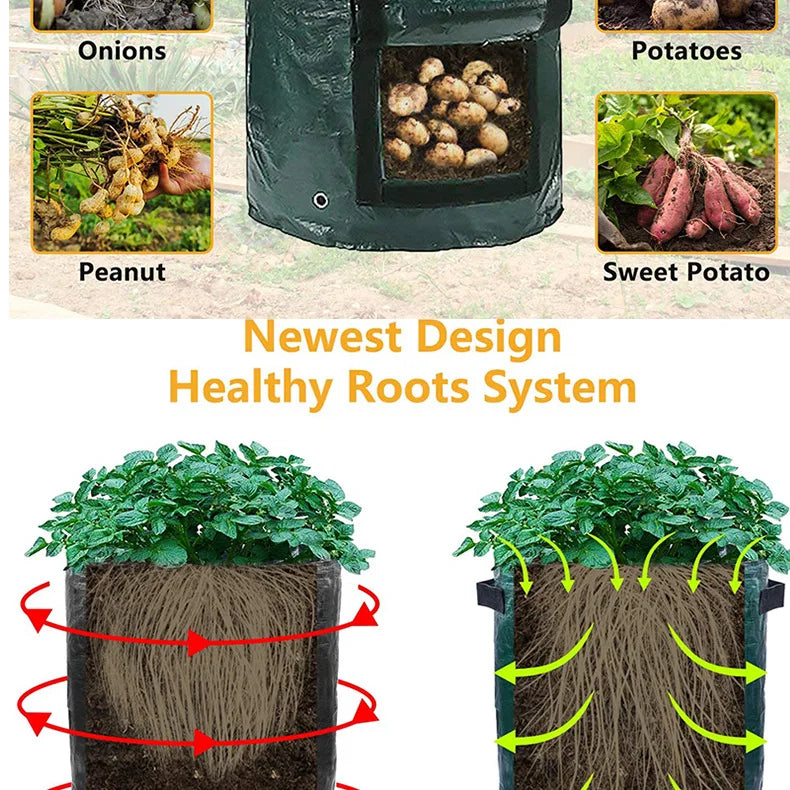 1-12 Gallons DIY Potato Planter Container Bag