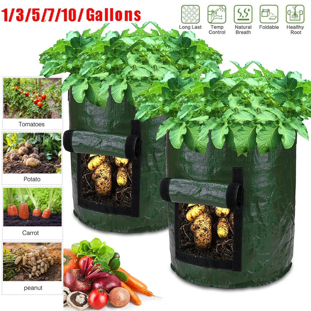 1-12 Gallons DIY Potato Planter Container Bag
