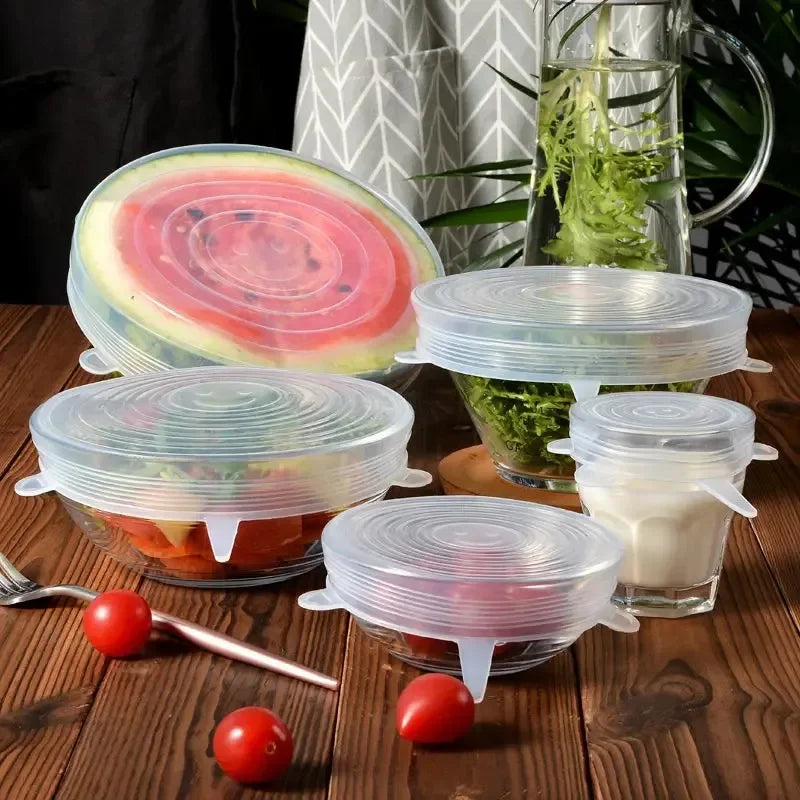 Adjustable Elastic Silicone Cap Food Cover