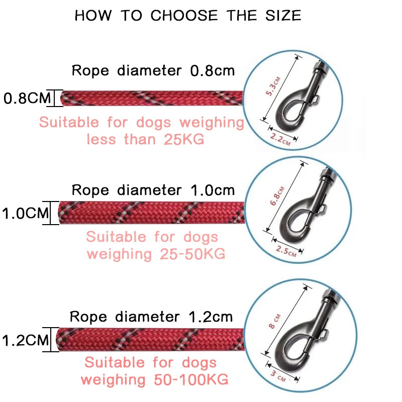 Strong Reflective Dog Leash