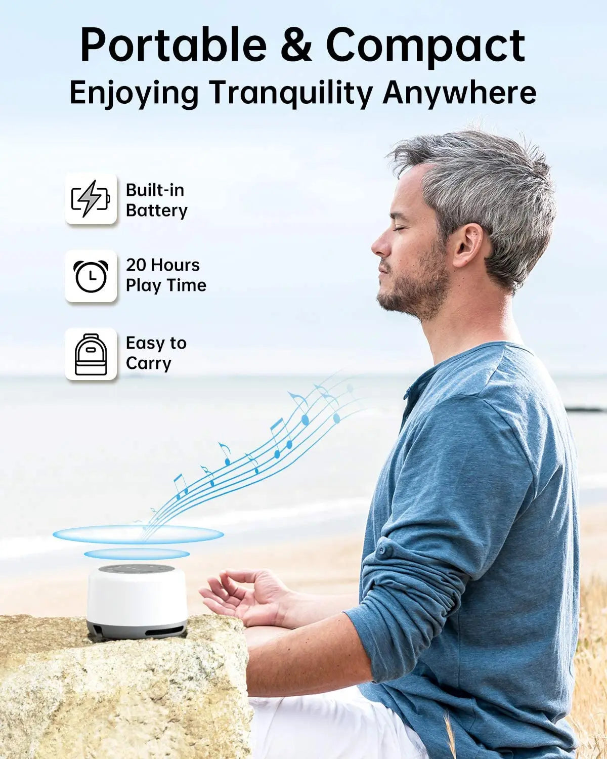 RGB Portable White Noise Machine