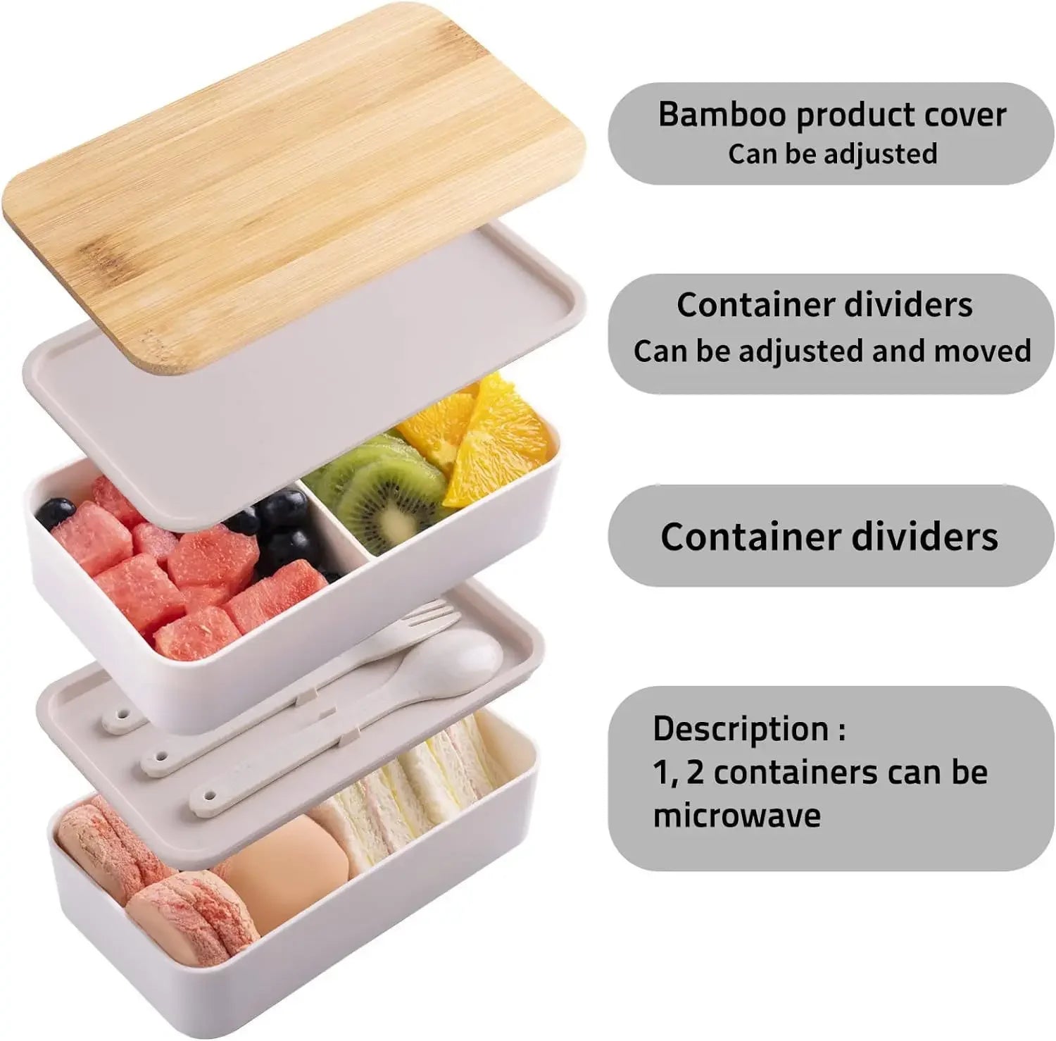 2-Tier Bento Lunch Box