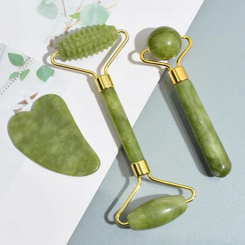 Natural Jade Gua Sha Face Roller