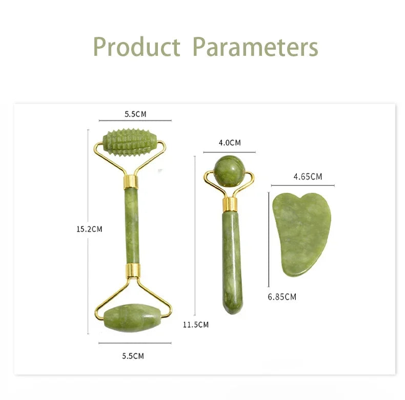 Natural Jade Gua Sha Face Roller