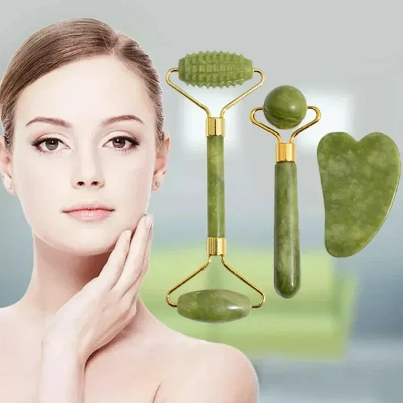 Natural Jade Gua Sha Face Roller