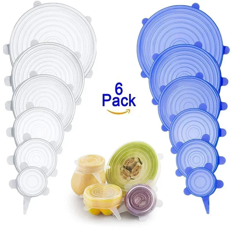 Adjustable Elastic Silicone Cap Food Cover