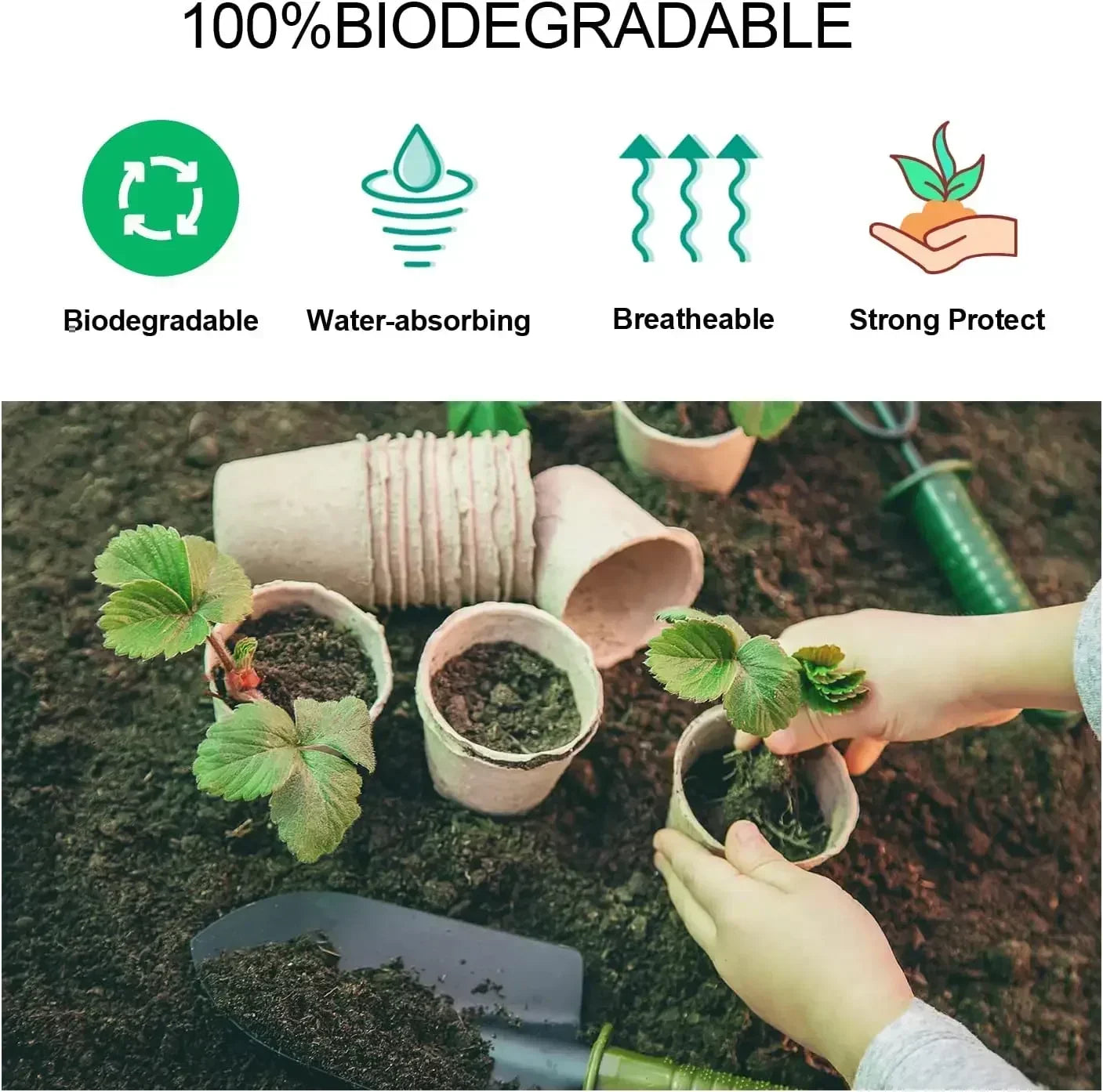 Biodegradable Nursery Seedling Pots