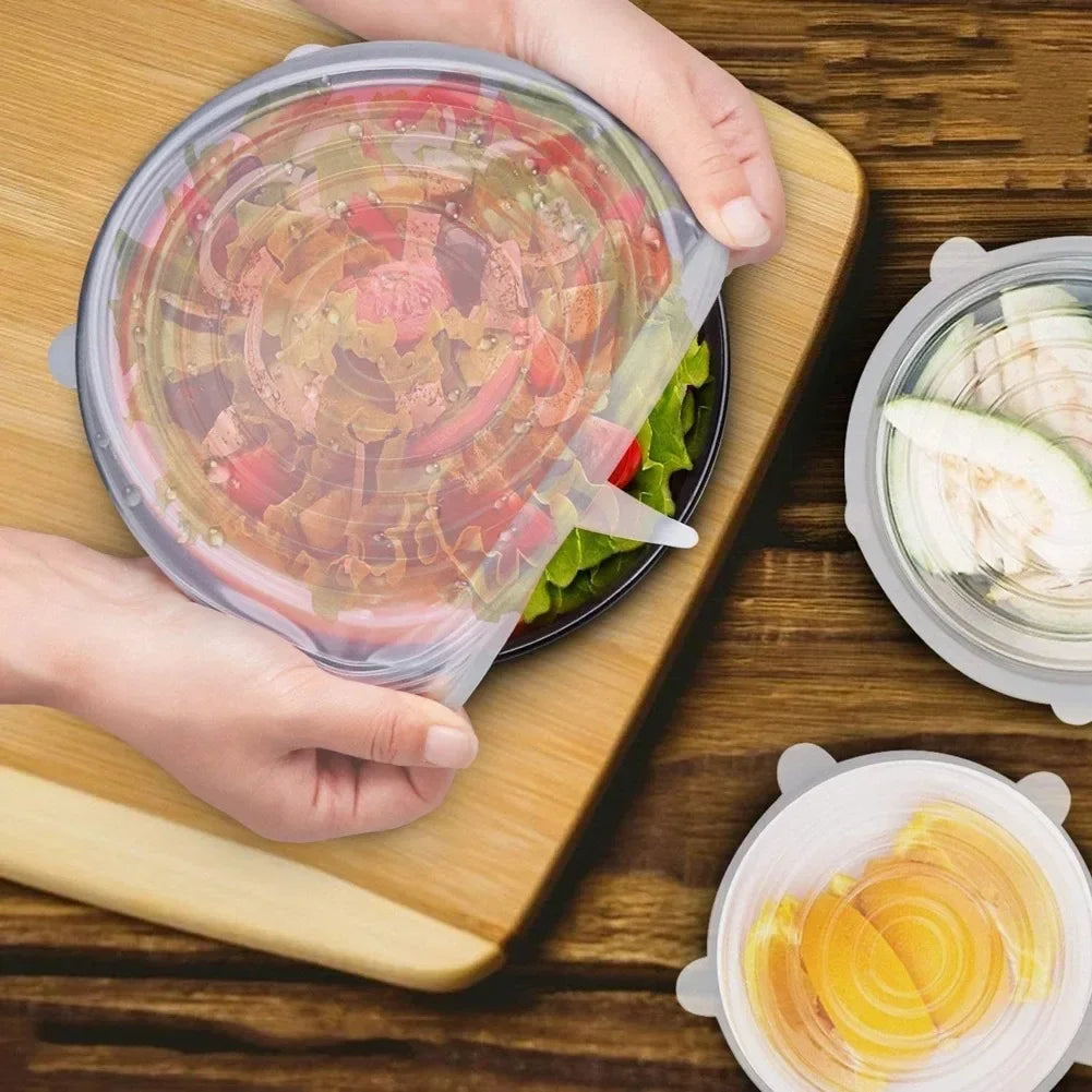 Adjustable Elastic Silicone Cap Food Cover