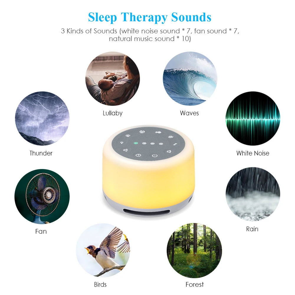 RGB Portable White Noise Machine
