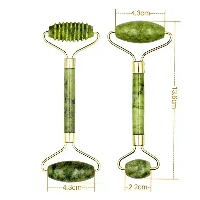 Natural Jade Gua Sha Face Roller