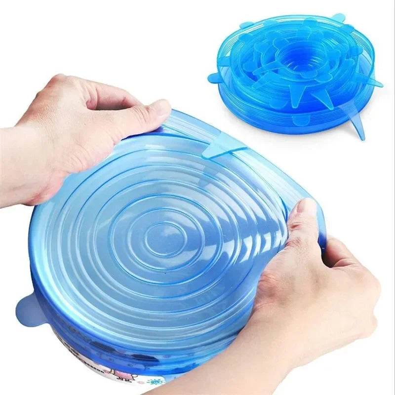 Adjustable Elastic Silicone Cap Food Cover