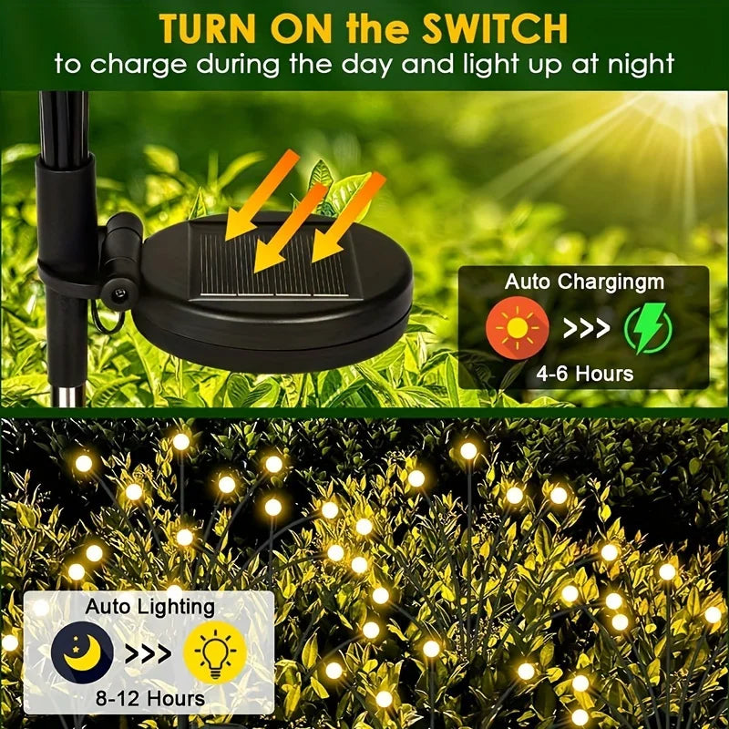 6/10 Waterproof LEDs Solar Garden Light