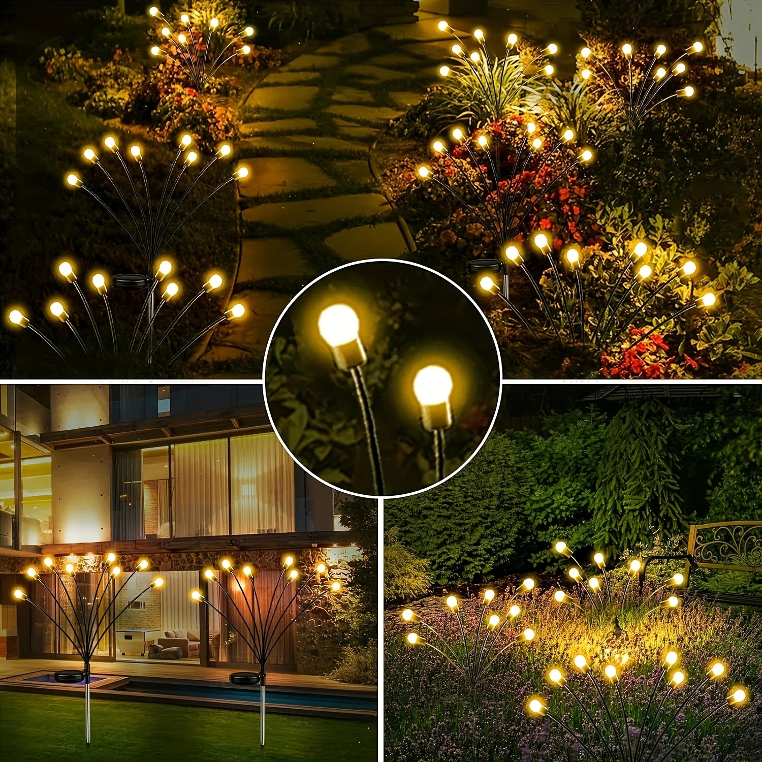 6/10 Waterproof LEDs Solar Garden Light