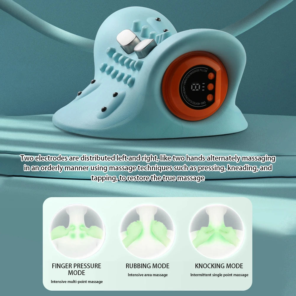 Portable Neck and Head Acupoint Massage Pillow