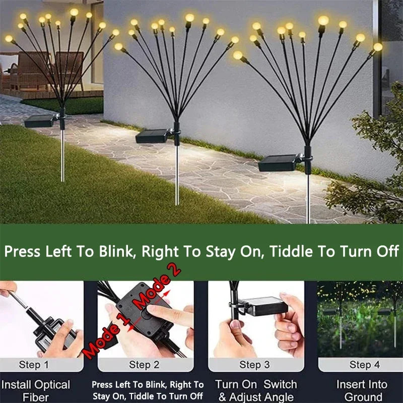 6/10 Waterproof LEDs Solar Garden Light
